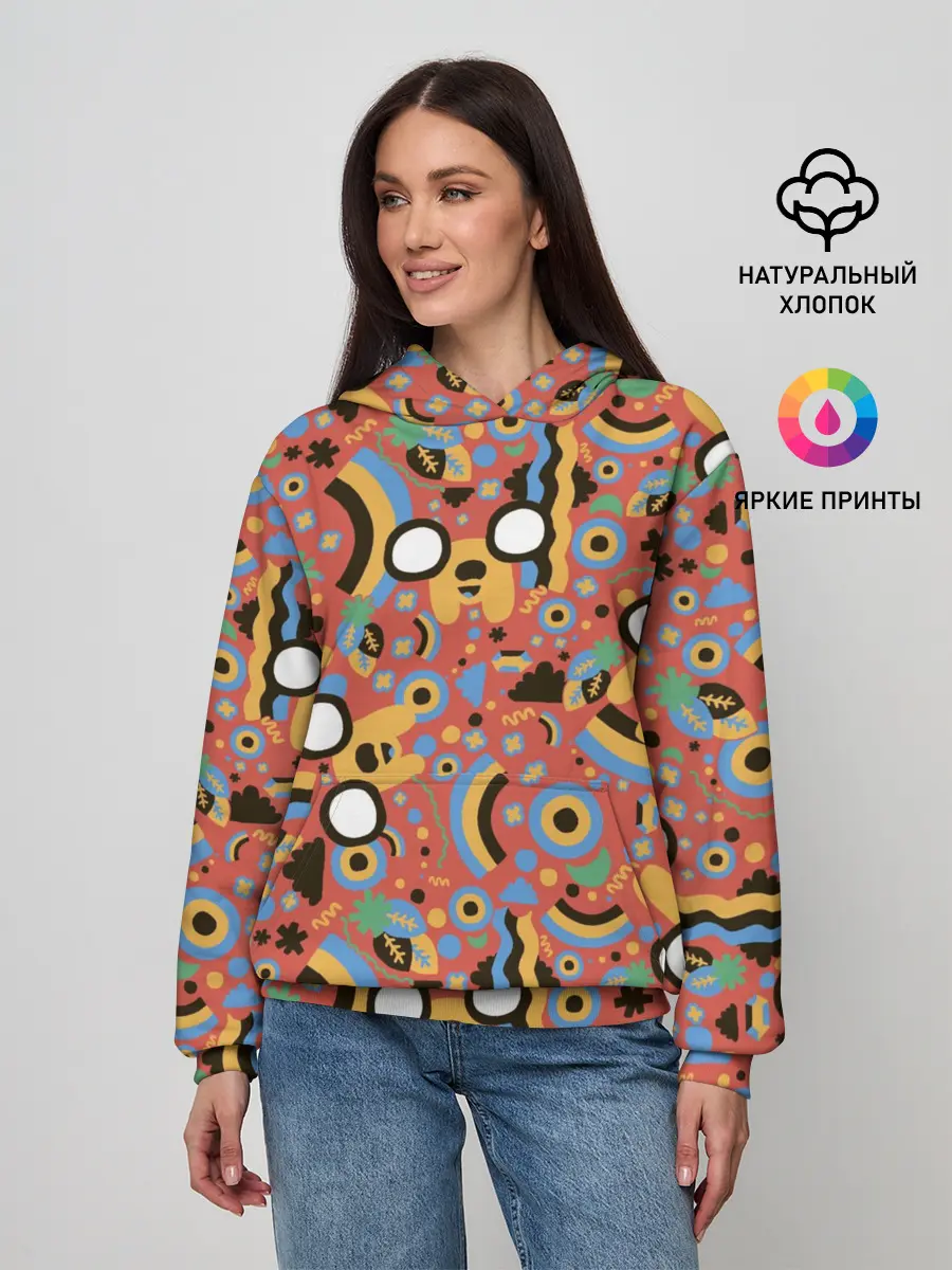 Женское худи / Время приключений Jake