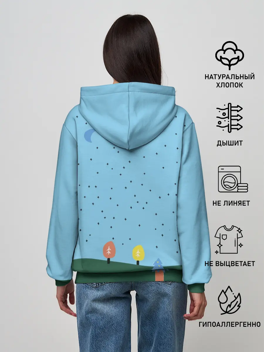 Женское худи / Время приключений Ёлка