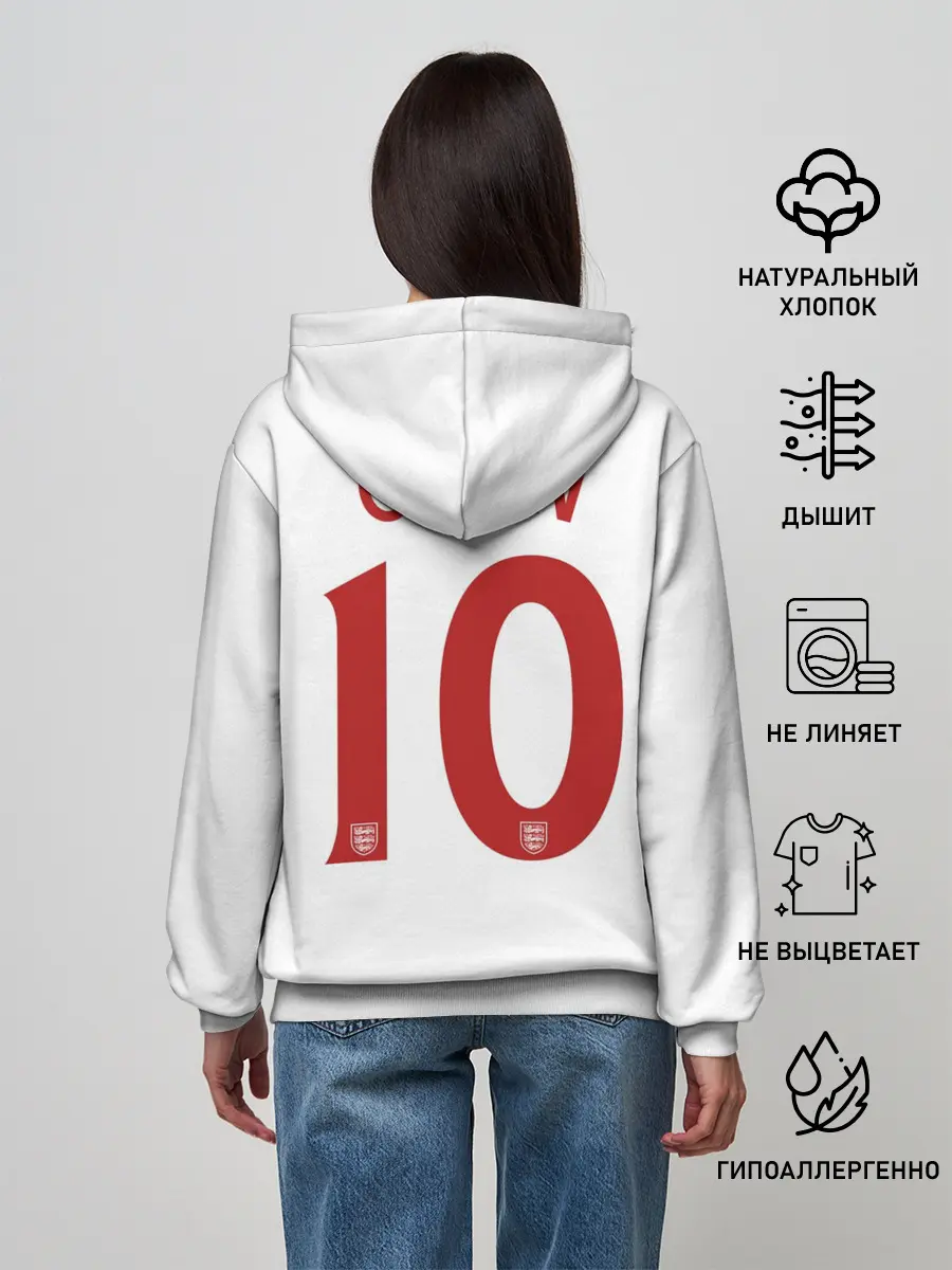 Женское худи / Майкл Оуэн Англия Ретро