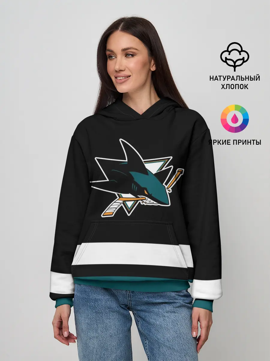 Женское худи / Сан-Хосе Шаркс