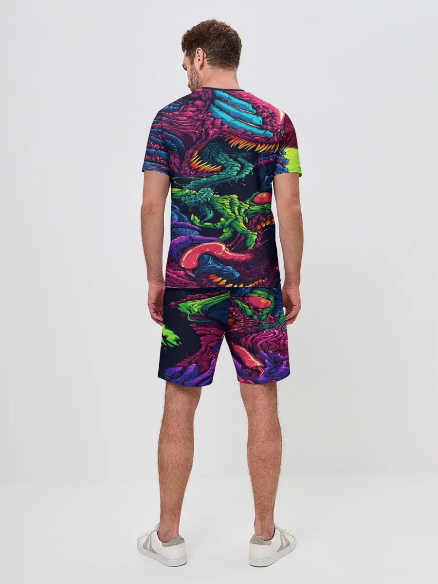 Мужской костюм с шортами / CS GO hyper beast skin