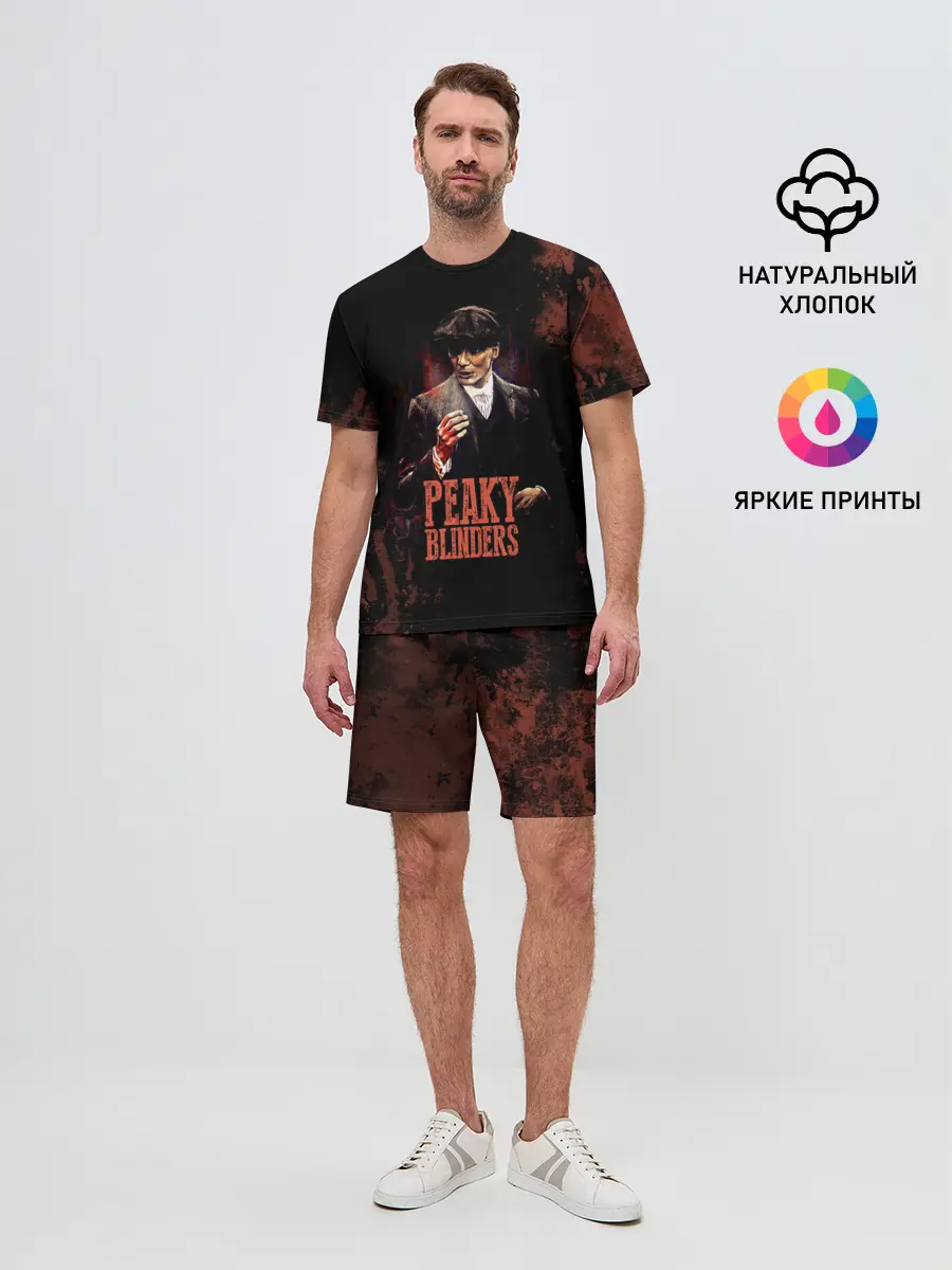 Мужской костюм с шортами / Острые козырьки