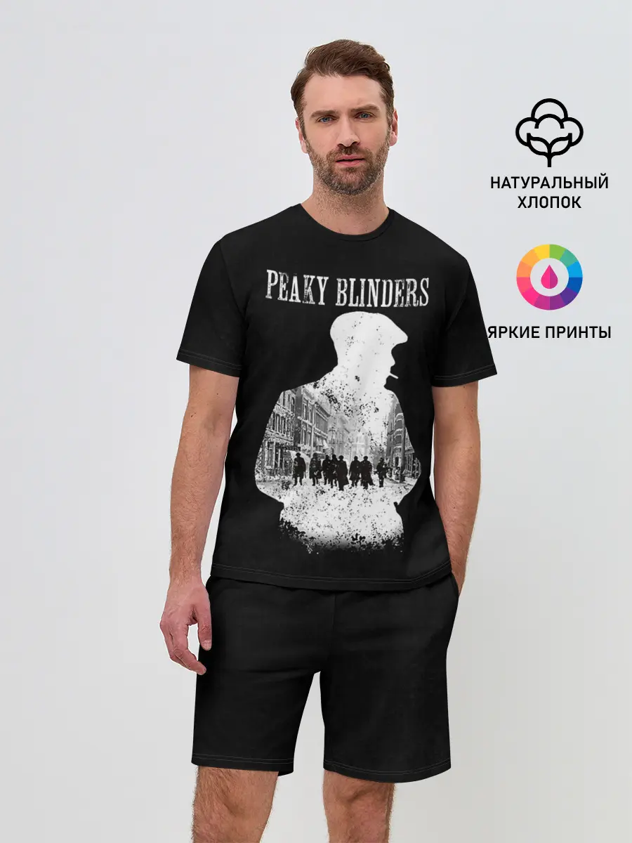 Мужской костюм с шортами / Острые козырьки