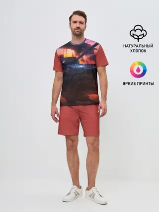 Мужской костюм с шортами / ТАНК