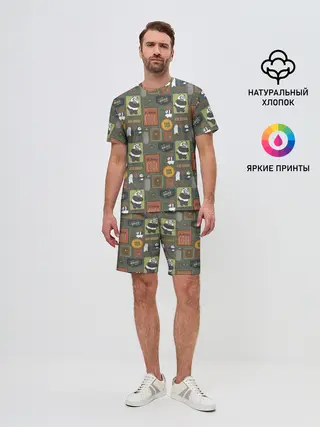 Мужской костюм с шортами / Клевые медведи