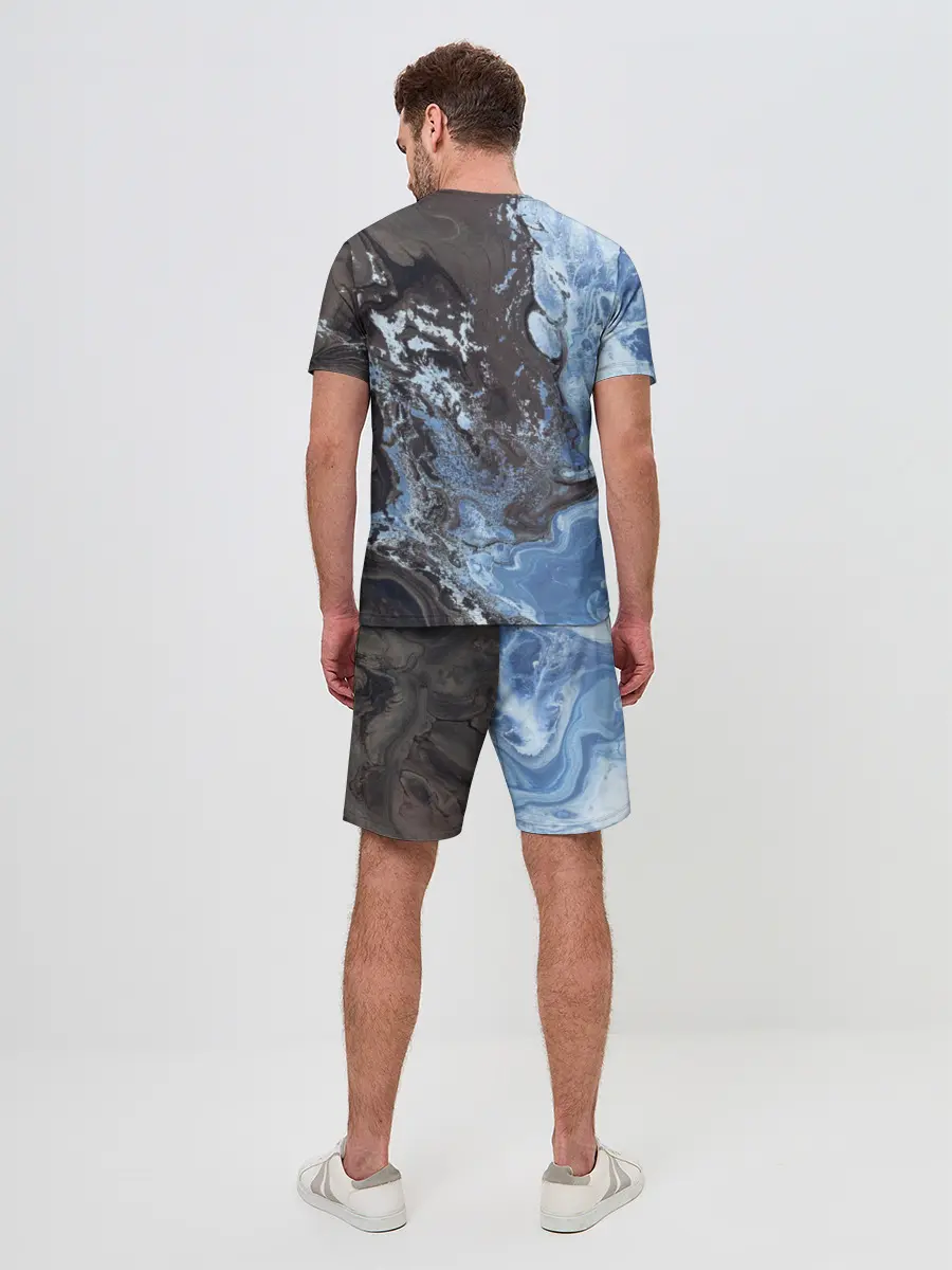 Мужской костюм с шортами / Волны