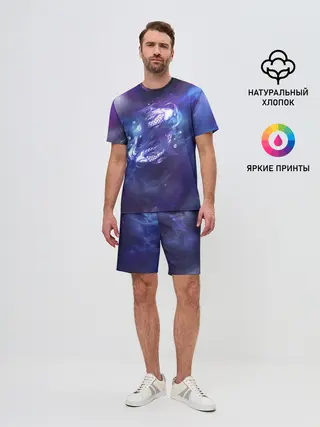 Мужской костюм с шортами / Рыбы