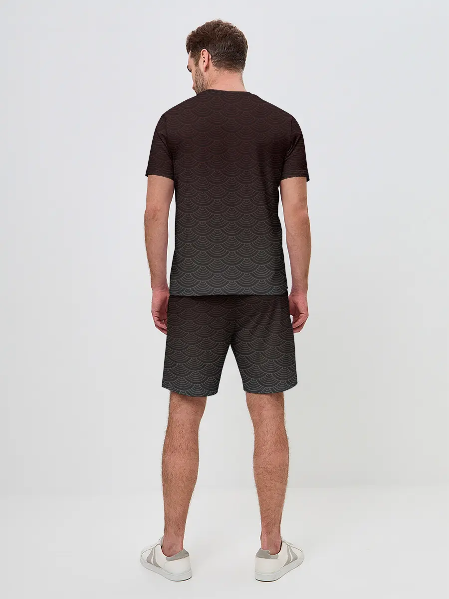 Мужской костюм с шортами / Японский волк