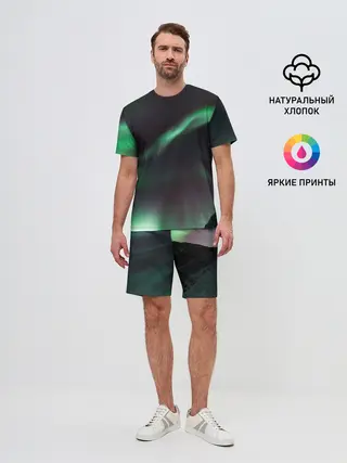 Мужской костюм с шортами / Северное сияние