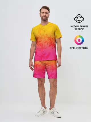 Мужской костюм с шортами / РЕТРО ПАЛЬМЫ