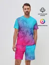 Мужской костюм с шортами / НЕОНОВЫЕ ПАЛЬМЫ / NEON