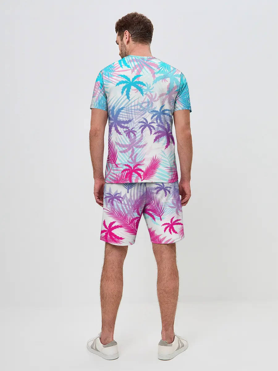 Мужской костюм с шортами / НЕОНОВЫЕ ПАЛЬМЫ