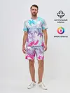 Мужской костюм с шортами / НЕОНОВЫЕ ПАЛЬМЫ