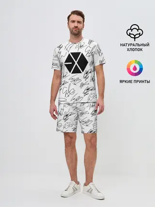 Мужской костюм с шортами / EXO BAND АВТОГРАФЫ