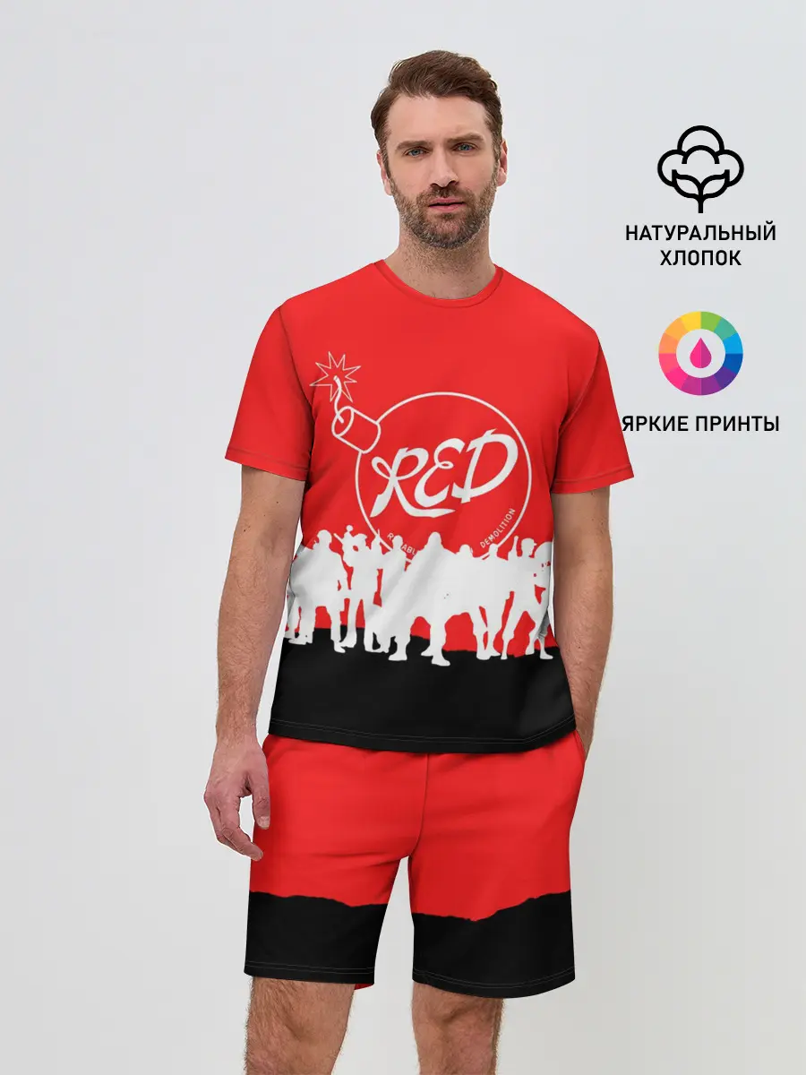 Мужской костюм с шортами / TEAM FORTRESS 2 RED TEAM