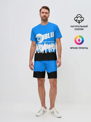 Мужской костюм с шортами / TEAM FORTRESS 2 BLUE TEAM