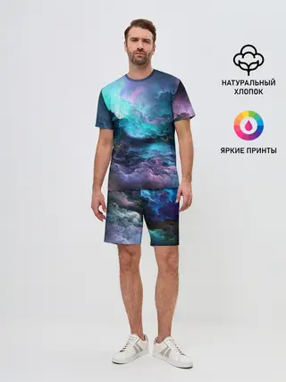 Мужской костюм с шортами / ФРАКТАЛЬНЫЙ КОСМОС | SPACE