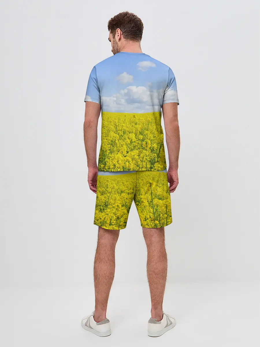 Мужской костюм с шортами / Рапсовое поле