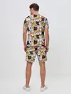 Мужской костюм с шортами / Котики