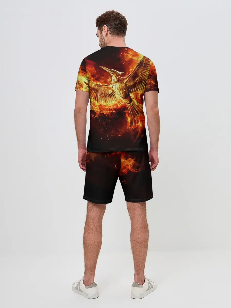 Мужской костюм с шортами / Феникс в огне