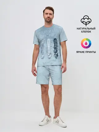 Мужской костюм с шортами / три сноуборда