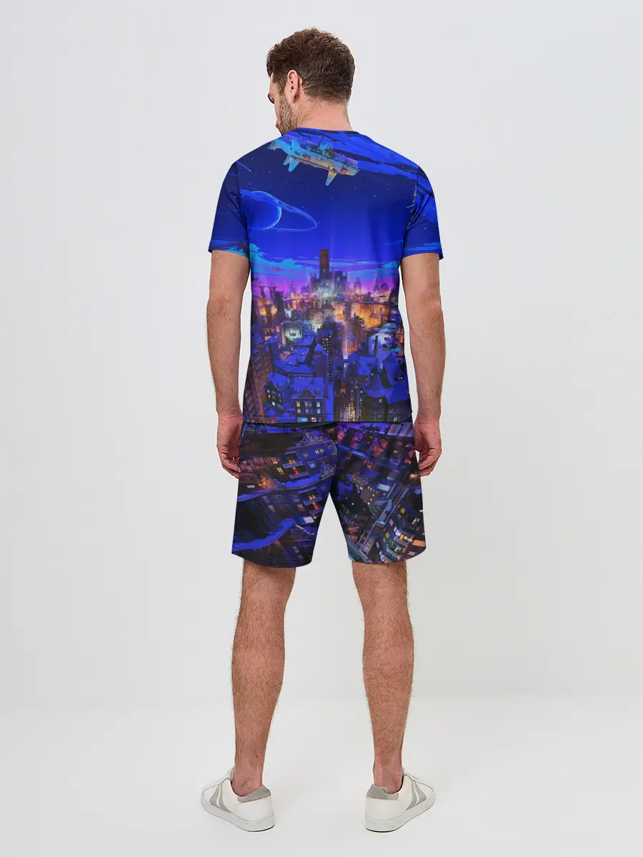 Мужской костюм с шортами / Сказочный город