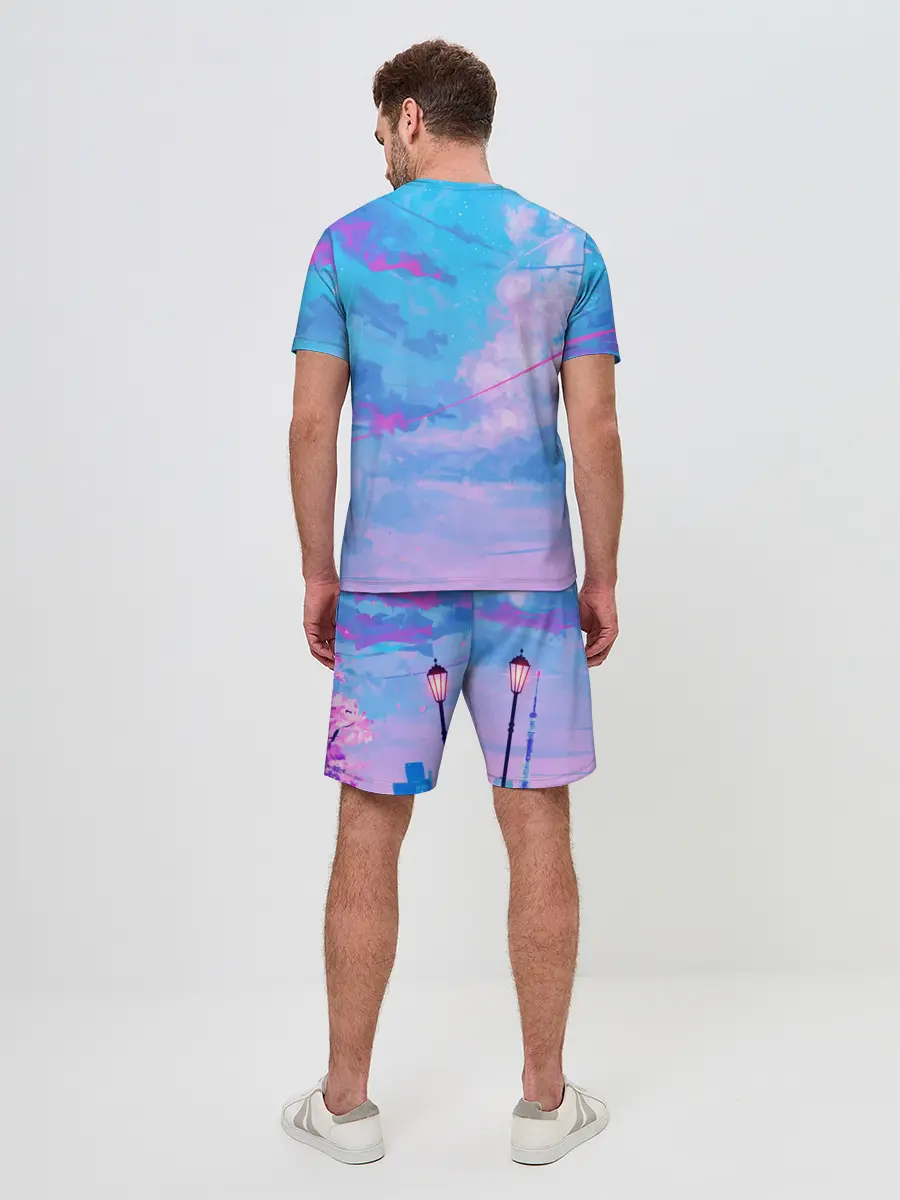 Мужской костюм с шортами / РОЗОВЫЕ ОБЛАКА