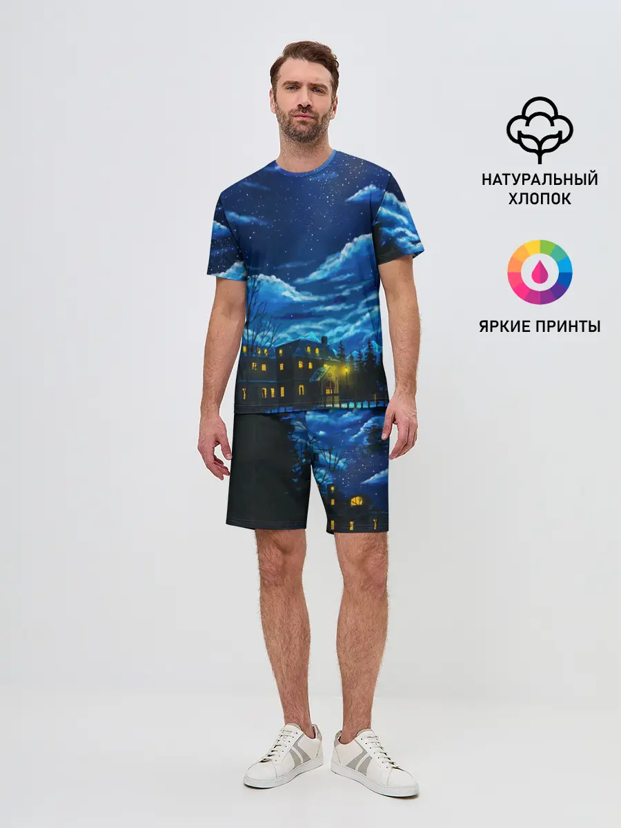 Мужской костюм с шортами / ЗИМНЯЯ НОЧЬ