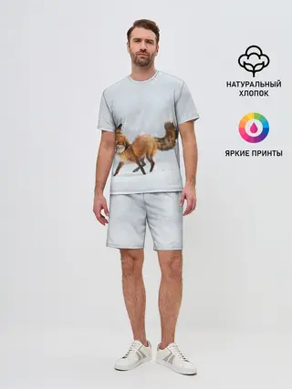 Мужской костюм с шортами / Зимняя лисичка