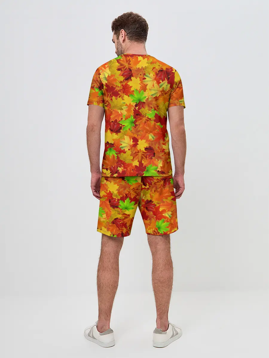 Мужской костюм с шортами / Кленовые листья
