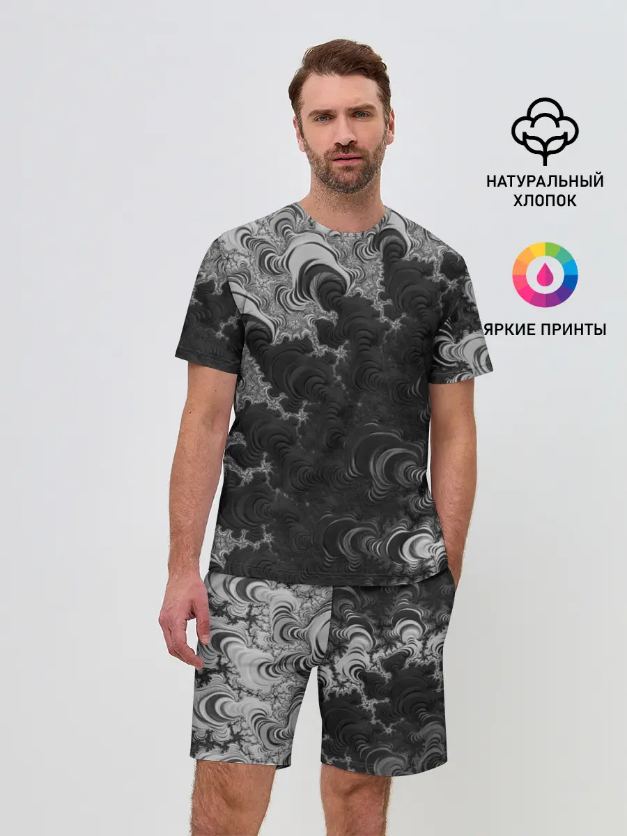 Мужской костюм с шортами / Абстракция