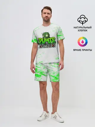 Мужской костюм с шортами / Plants vs. Zombies