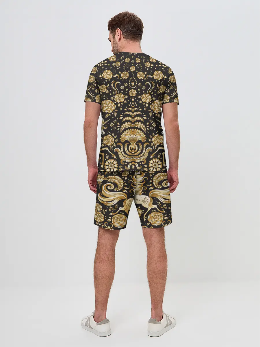 Мужской костюм с шортами / Gold & Black