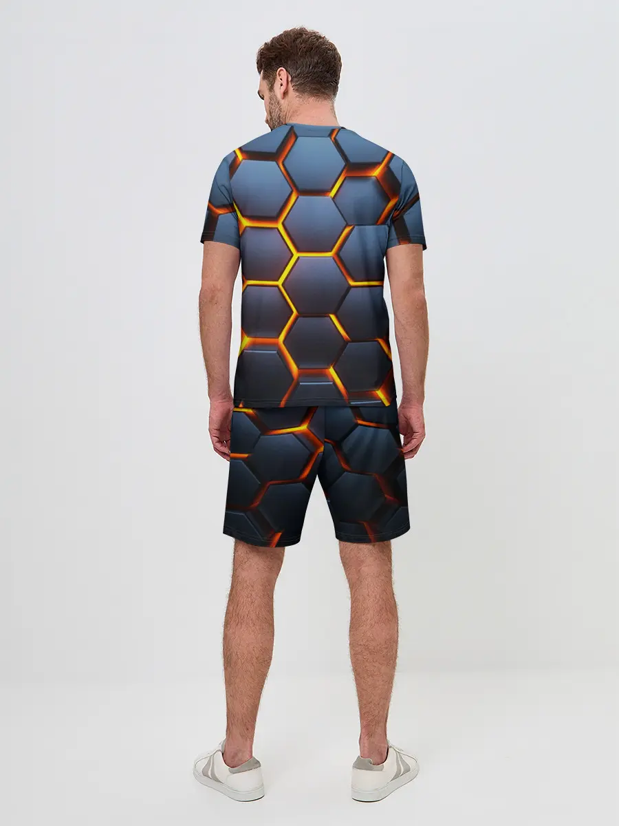 Мужской костюм с шортами / 3D БРОНЬ