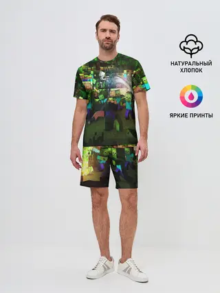 Мужской костюм с шортами / MINECRAFT Creeper