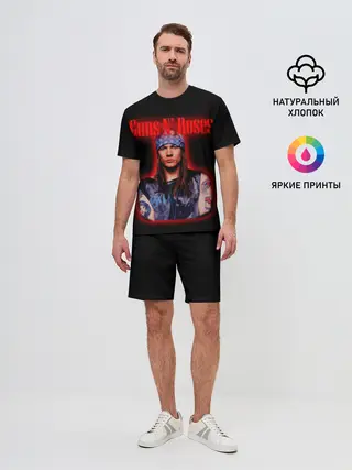 Мужской костюм с шортами / Guns n roses + Спина