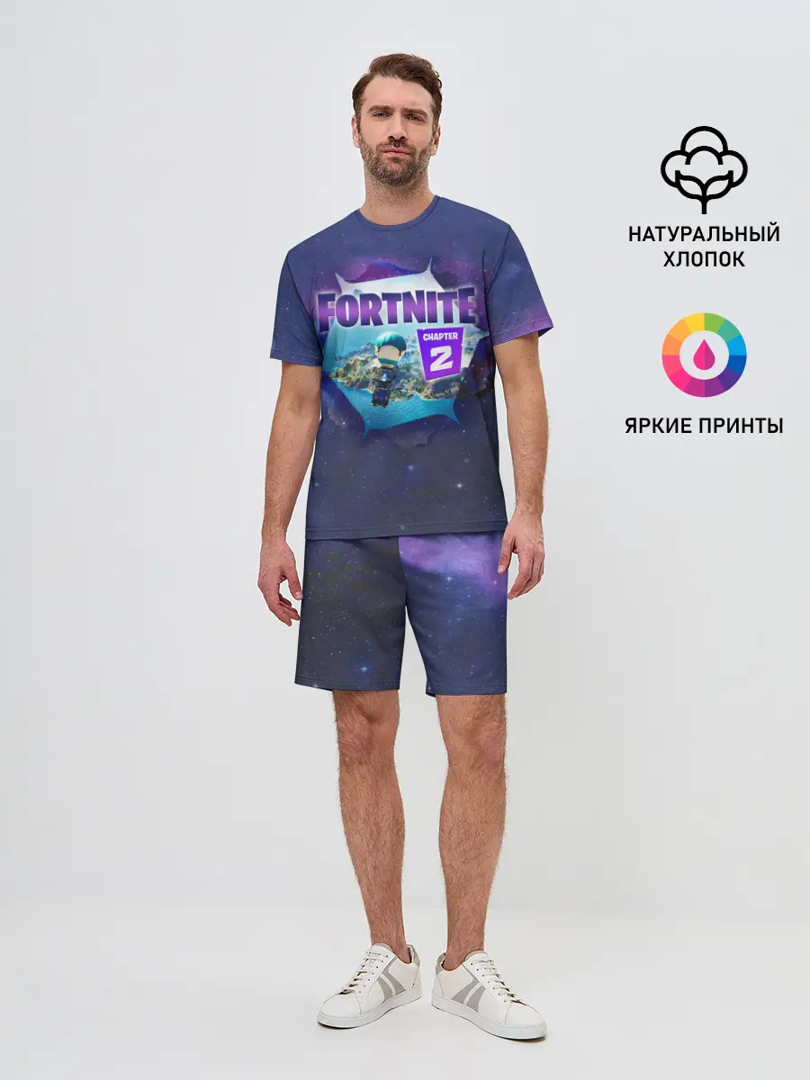 Мужской костюм с шортами / Fortnite