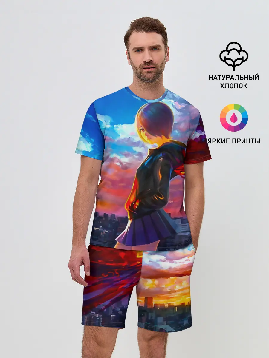 Мужской костюм с шортами / Токийский гуль