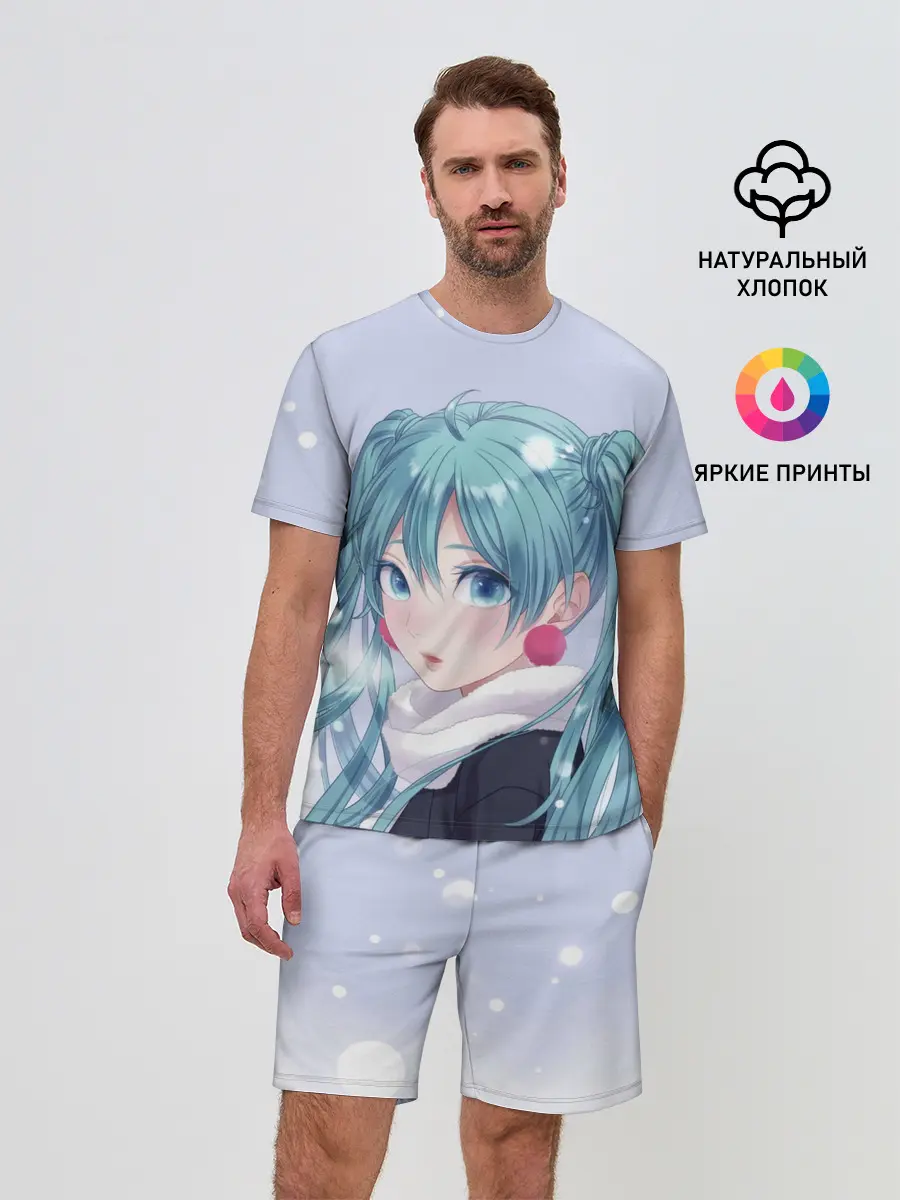 Мужской костюм с шортами / Hatsune Miku. Winter