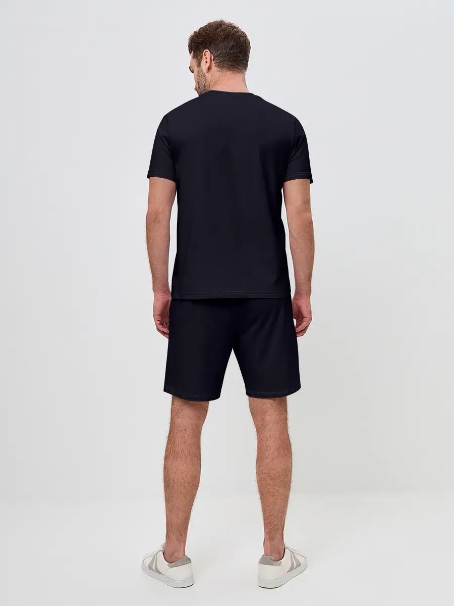 Мужской костюм с шортами / Неоновая ястребиная сова