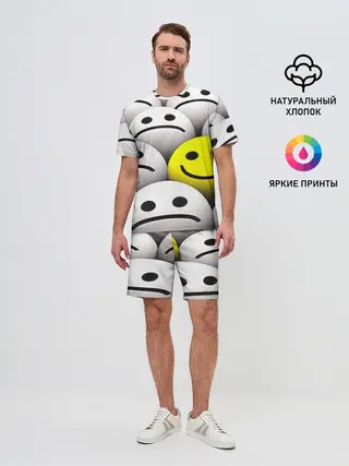 Мужской костюм с шортами / EMOJI 2019