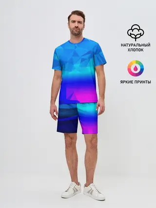 Мужской костюм с шортами / ABSTRACT NEON