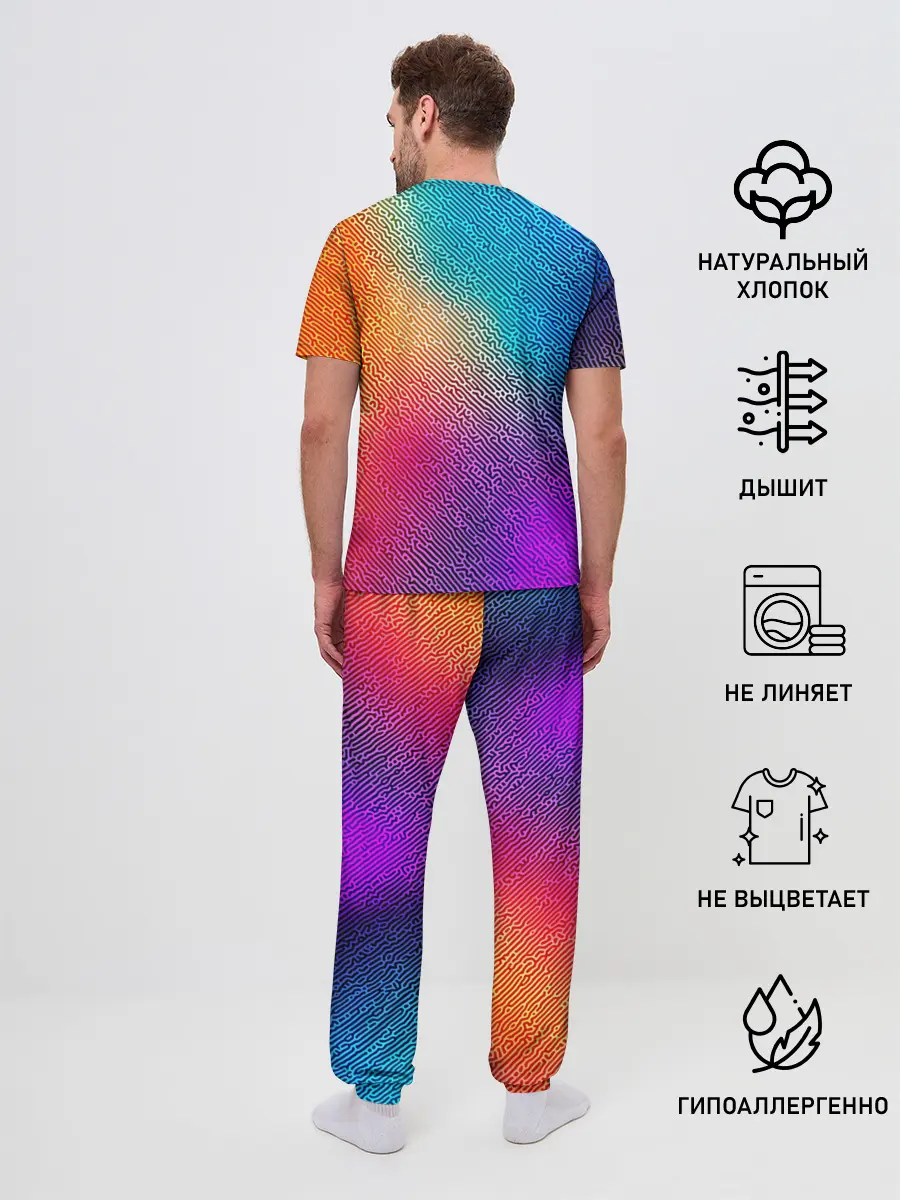 Мужская пижама с брюками / Нервная почва