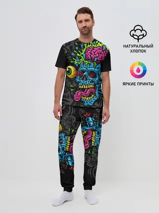 Мужская пижама с брюками / Взрыв мозгов