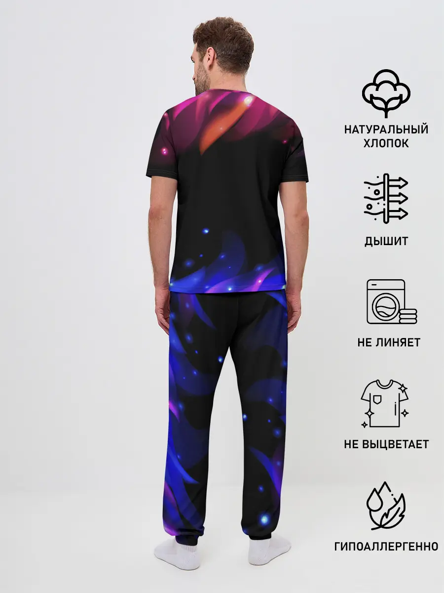 Мужская пижама с брюками / Игра в кальмара / Squid Game: Огонь.