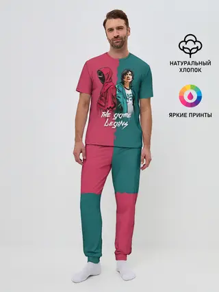 Мужская пижама с брюками / Игра на выживание Ojingeo geim