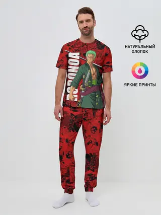 Мужская пижама с брюками / Ророноа Зоро, One Piece