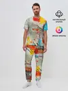 Мужская пижама с брюками / Буйство красок 3D