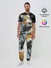 Мужская пижама с брюками / Тигр перед атакой