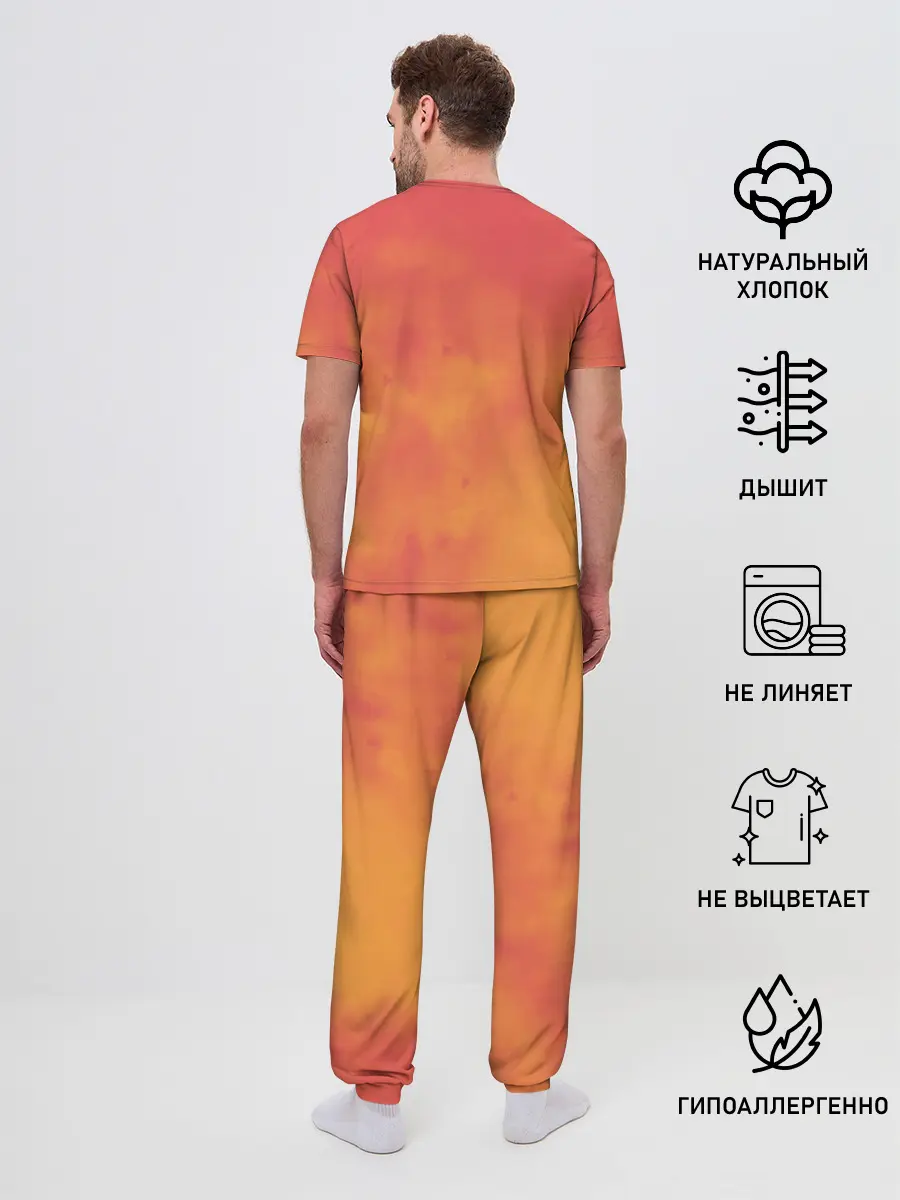 Мужская пижама с брюками / Красавица 067